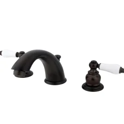 Discount Victorian Deck Mount Widespread Bathroom Faucet 8