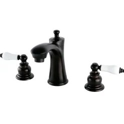 Clearance Victorian Deck Mount 8-Inch Widespread Bathroom Faucet 8