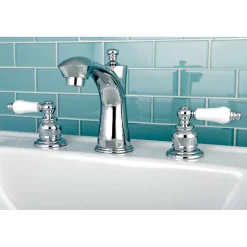Clearance Victorian Deck Mount 8-Inch Widespread Bathroom Faucet 8