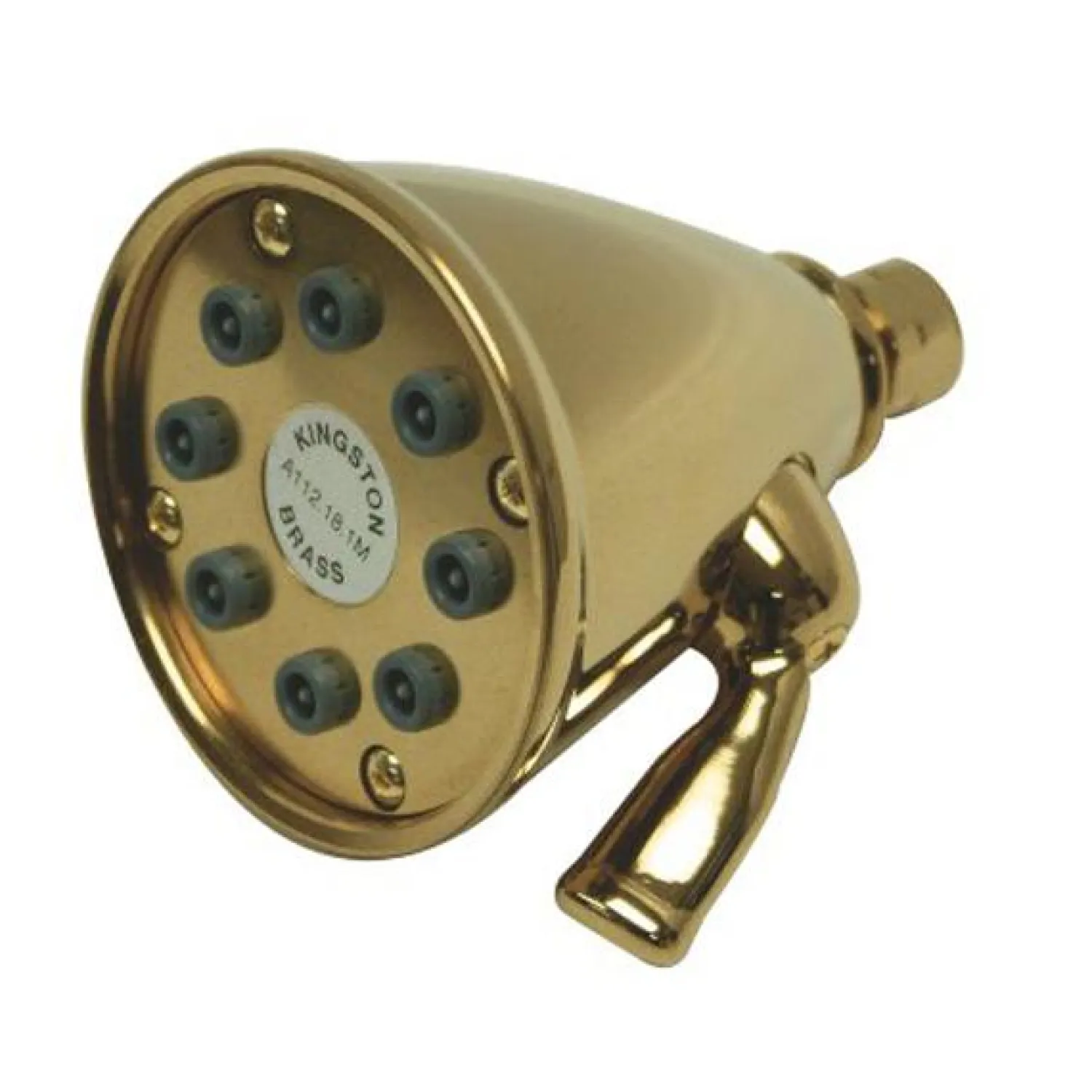 Hot Victorian 3-5/8" Diameter Adjustable Brass Shower Head with 8 Jets Shower Heads