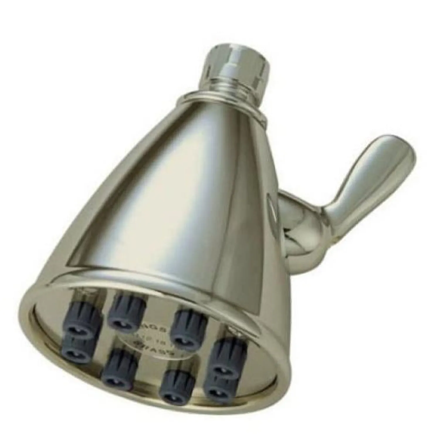 Hot Victorian 3-5/8" Diameter Adjustable Brass Shower Head with 8 Jets Shower Heads