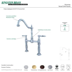 Discount Victorian 2-Hole Deck Mount Vessel Sink Faucet Vessel Faucets