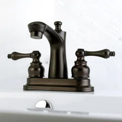 Victorian 4-Inch Centerset Bathroom Faucet 4