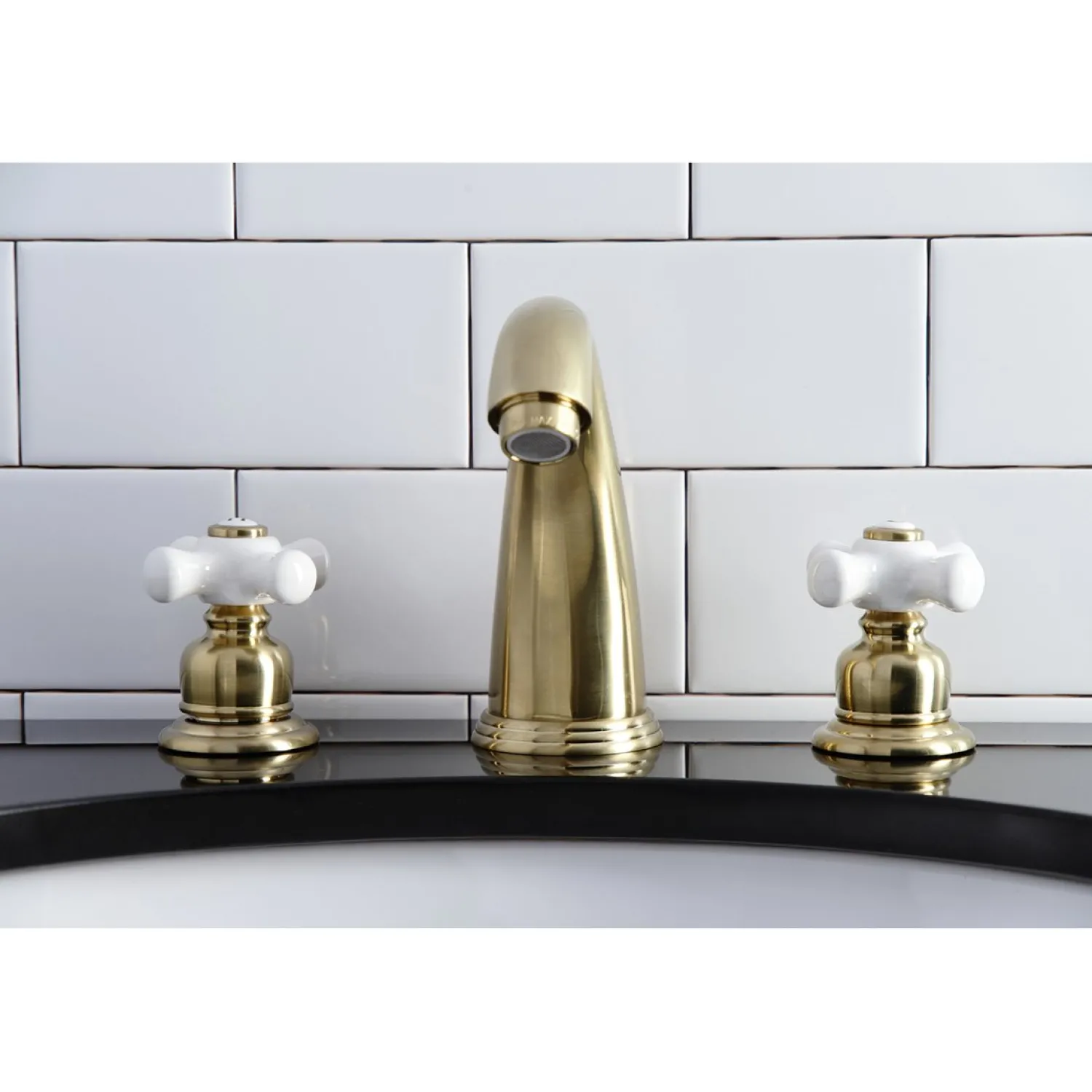 Sale Victorian 8-Inch Widespread Two-Handle Bathroom Faucet 8" Widespread