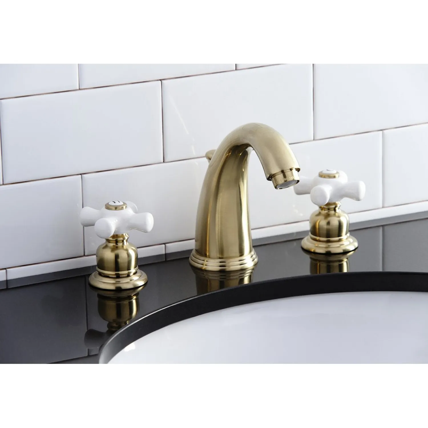 Sale Victorian 8-Inch Widespread Two-Handle Bathroom Faucet 8" Widespread