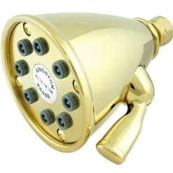 Outlet Victorian 3-5/8" 8 Jet Adjustable Brass Shower Head Shower Heads