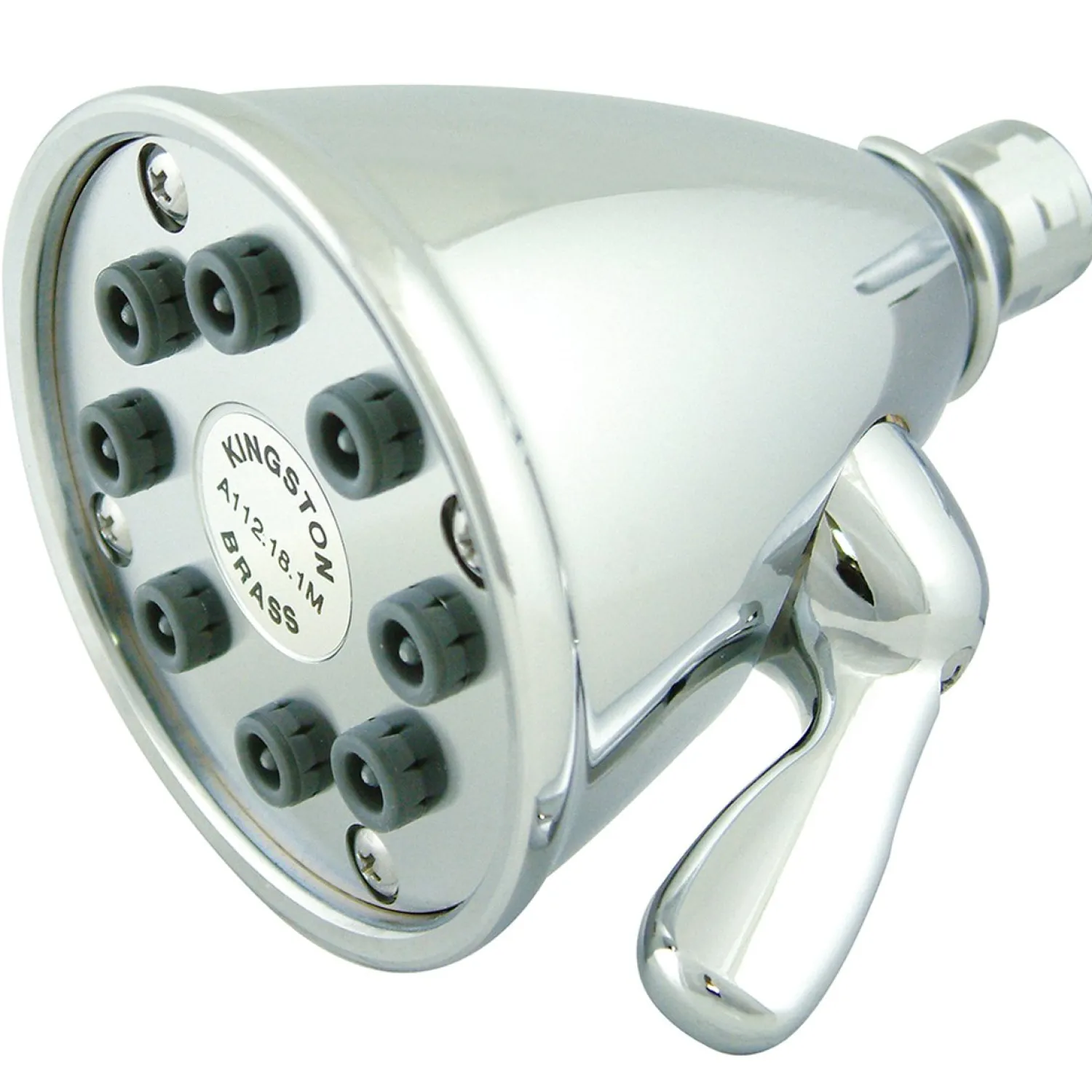 Outlet Victorian 3-5/8" 8 Jet Adjustable Brass Shower Head Shower Heads