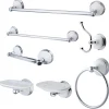Clearance Victorian 7 Piece Bathroom Accessory Set Towel Rings|Toothbrush Holders & Tumblers