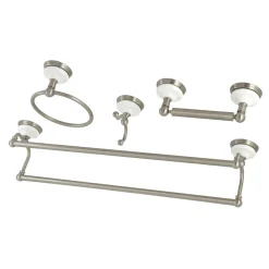 Hot Victorian 4-Pieces Dual Towel Bar Bathroom Hardware Set Accessory Packages