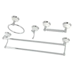 Hot Victorian 4-Pieces Dual Towel Bar Bathroom Hardware Set Accessory Packages