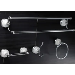 Hot Victorian 4-Pieces Dual Towel Bar Bathroom Hardware Set Accessory Packages