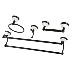 Hot Victorian 4-Pieces Dual Towel Bar Bathroom Hardware Set Accessory Packages