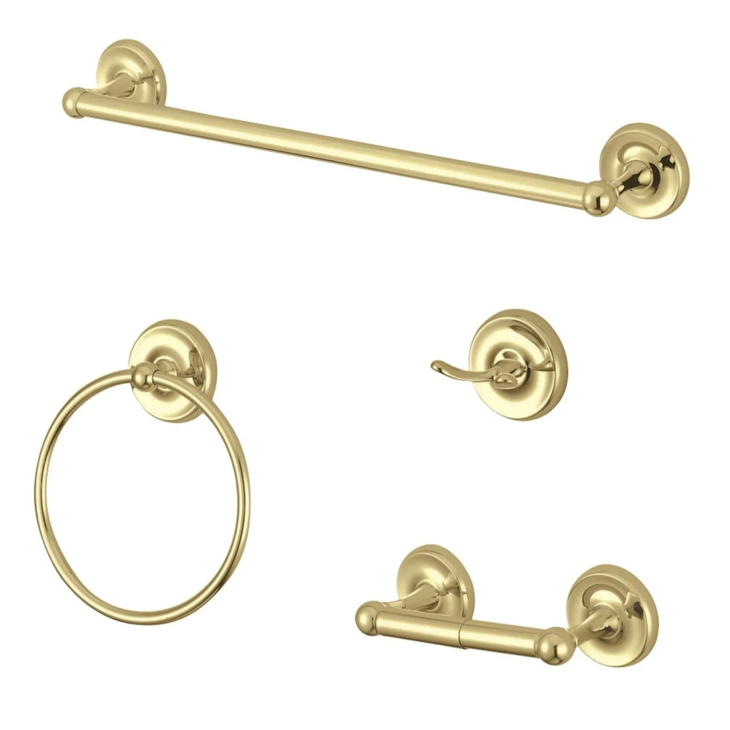 Clearance Victorian 4-Piece Bathroom Accessory Set Accessory Packages