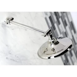 New Victorian Shower Head with Adjustable Shower Arm in Polished Nickel Shower Heads