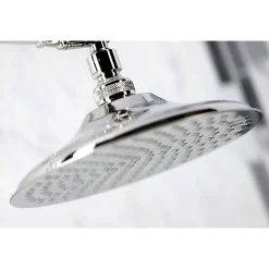 New Victorian Shower Head with Adjustable Shower Arm in Polished Nickel Shower Heads