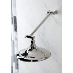 New Victorian Shower Head with Adjustable Shower Arm in Polished Nickel Shower Heads