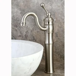 New Victorian Single Handle Vessel Sink Faucet with Optional Cover Plate Vessel Faucets