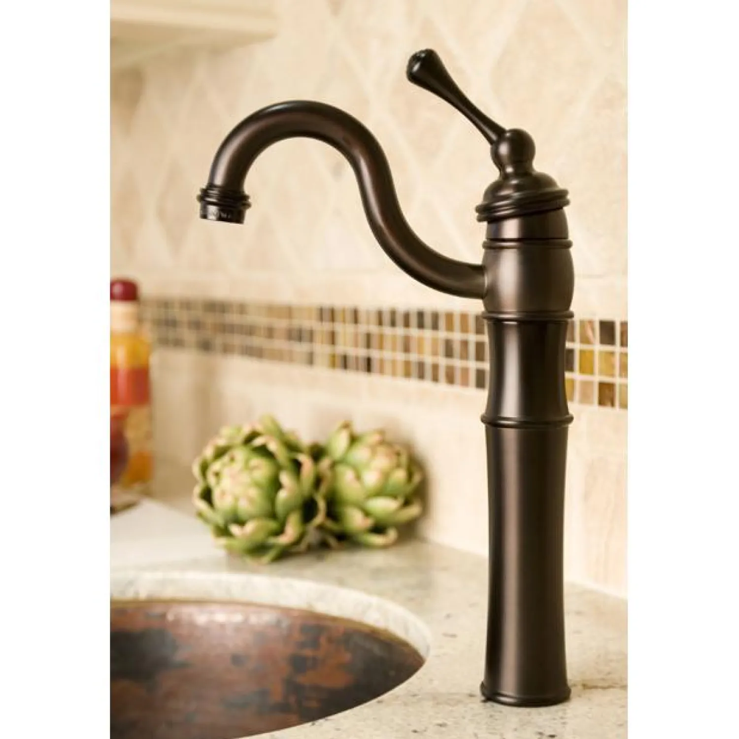 New Victorian Single Handle Vessel Sink Faucet with Optional Cover Plate Vessel Faucets