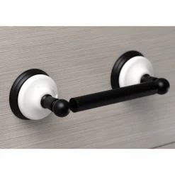 Discount Victorian Toilet Paper Holder in Matte Black Toilet Paper Holders