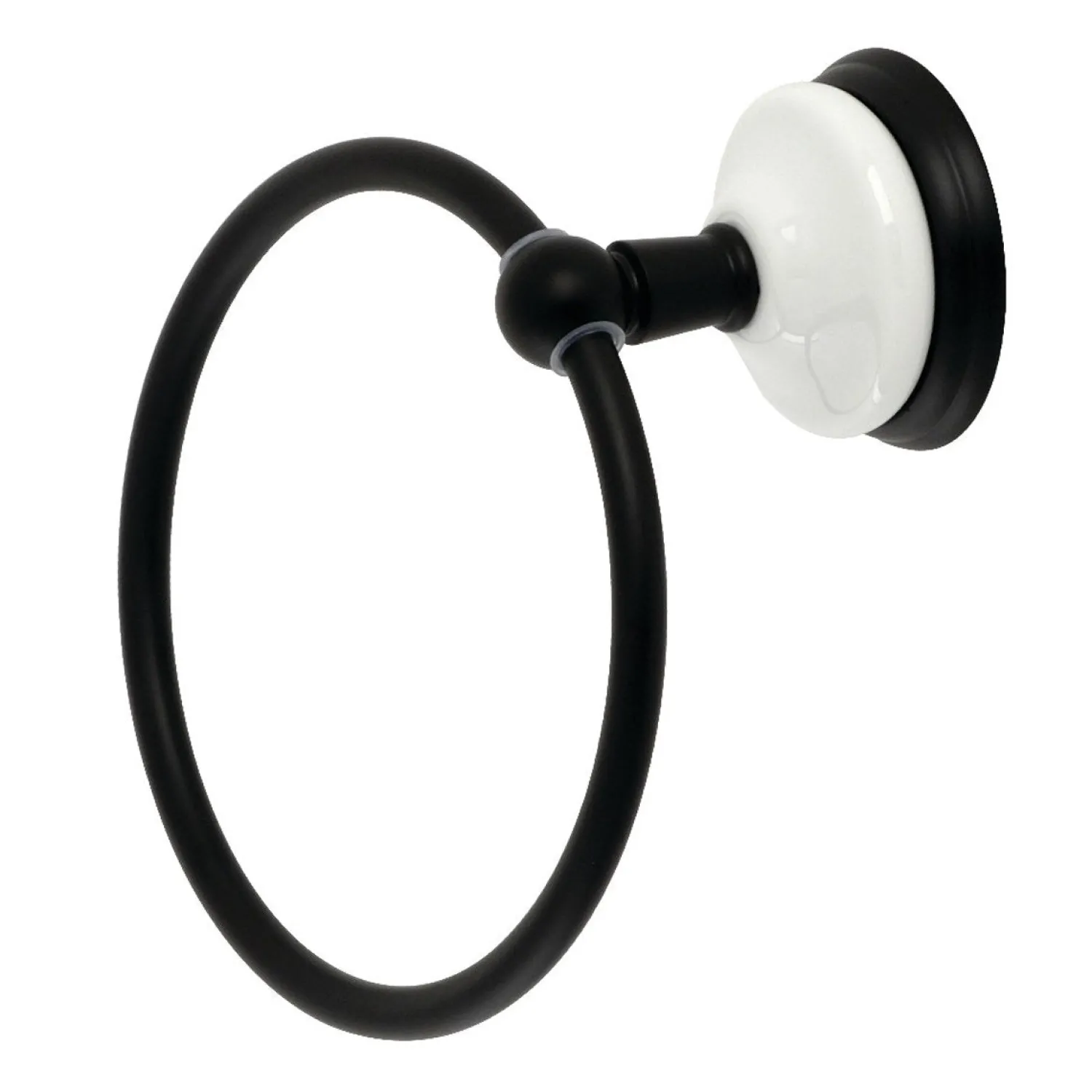 Outlet Victorian Towel Ring in Matte Black Towel Rings