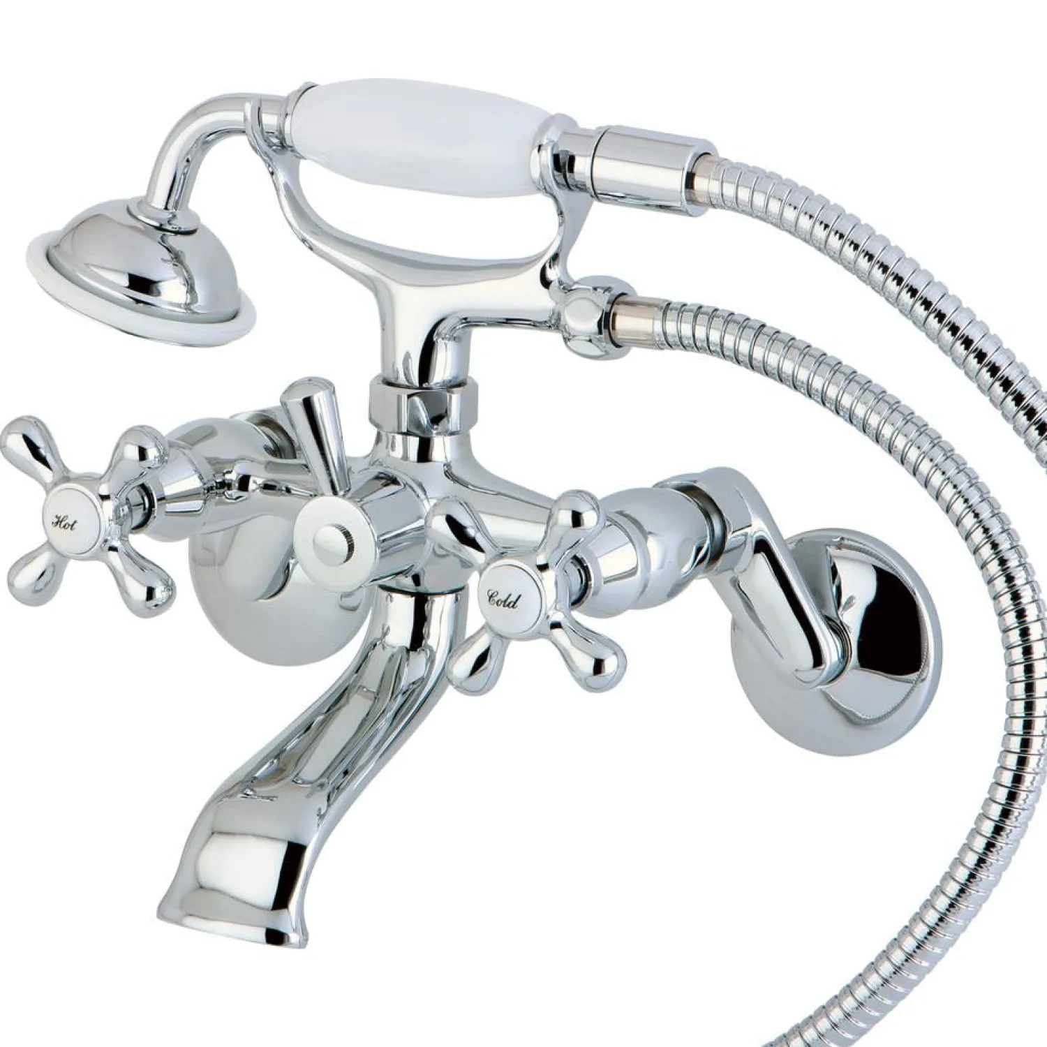 Outlet Victorian Tub Wall Mount Clawfoot Tub Filler with Hand Shower Tub Faucets