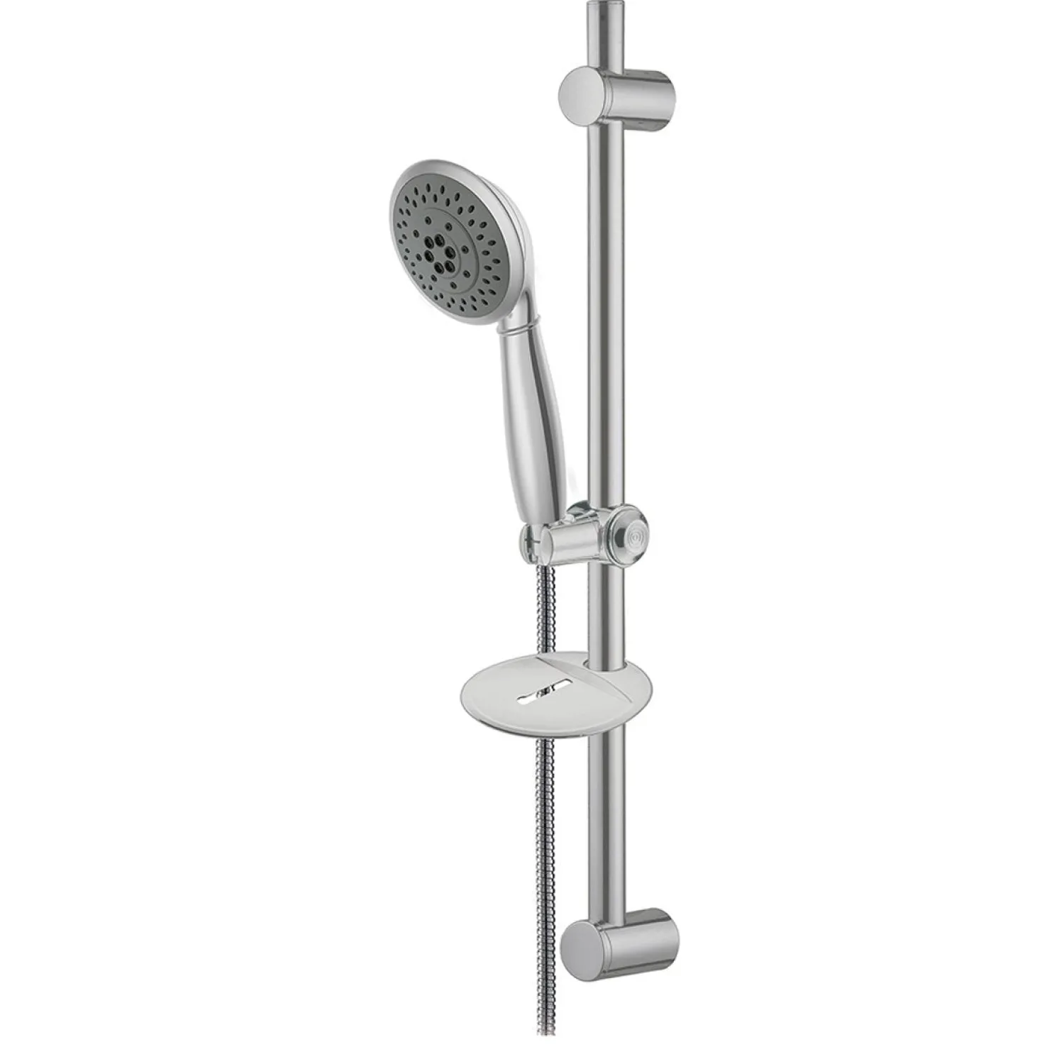 Hot Vilbosch 5-Setting Hand Shower with Slide Bar Kit and Stainless Steel Hose in Satin Nickel Handheld Shower Heads