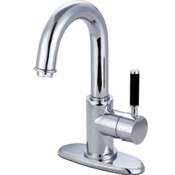 Sale Vilbosch Single Handle 4" Centerset Lavatory Faucet with Push Pop-up and Optional Deck Plate 4" Center Set