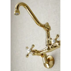Hot Vintage 6" Adjustable Center Wall Mount Kitchen Faucet Wall Mounted Kitchen Faucets