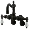 Best Vintage 3-3/8" - 9" Adjustable Center Classic Wall Mount Clawfoot Tub Filler Tub Faucets