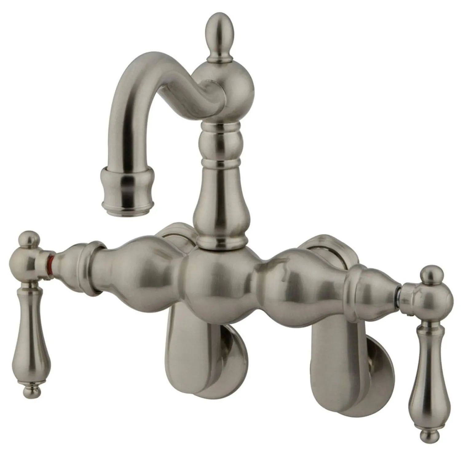 Discount Vintage 3-3/8" - 9" Adjustable Center Wall Mount Clawfoot Tub Filler Tub Faucets