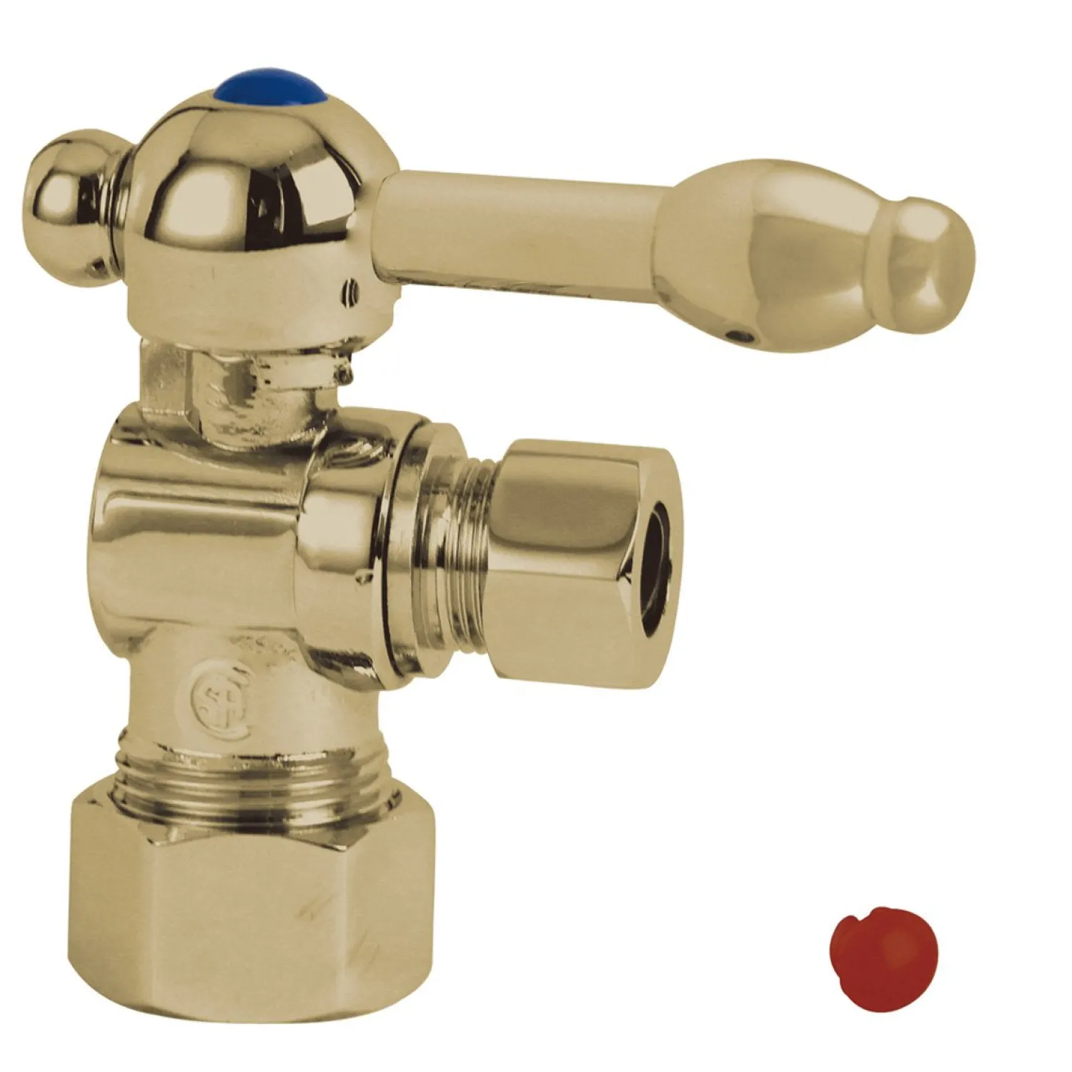 Online Vintage Angle Stop with 5/8" OD Compression x 3/8" OD Compression Toilet Parts