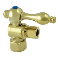 Best Vintage Angle Stop with 1/2" IPS x 3/8" OD Compression and Lever Handle Toilet Parts