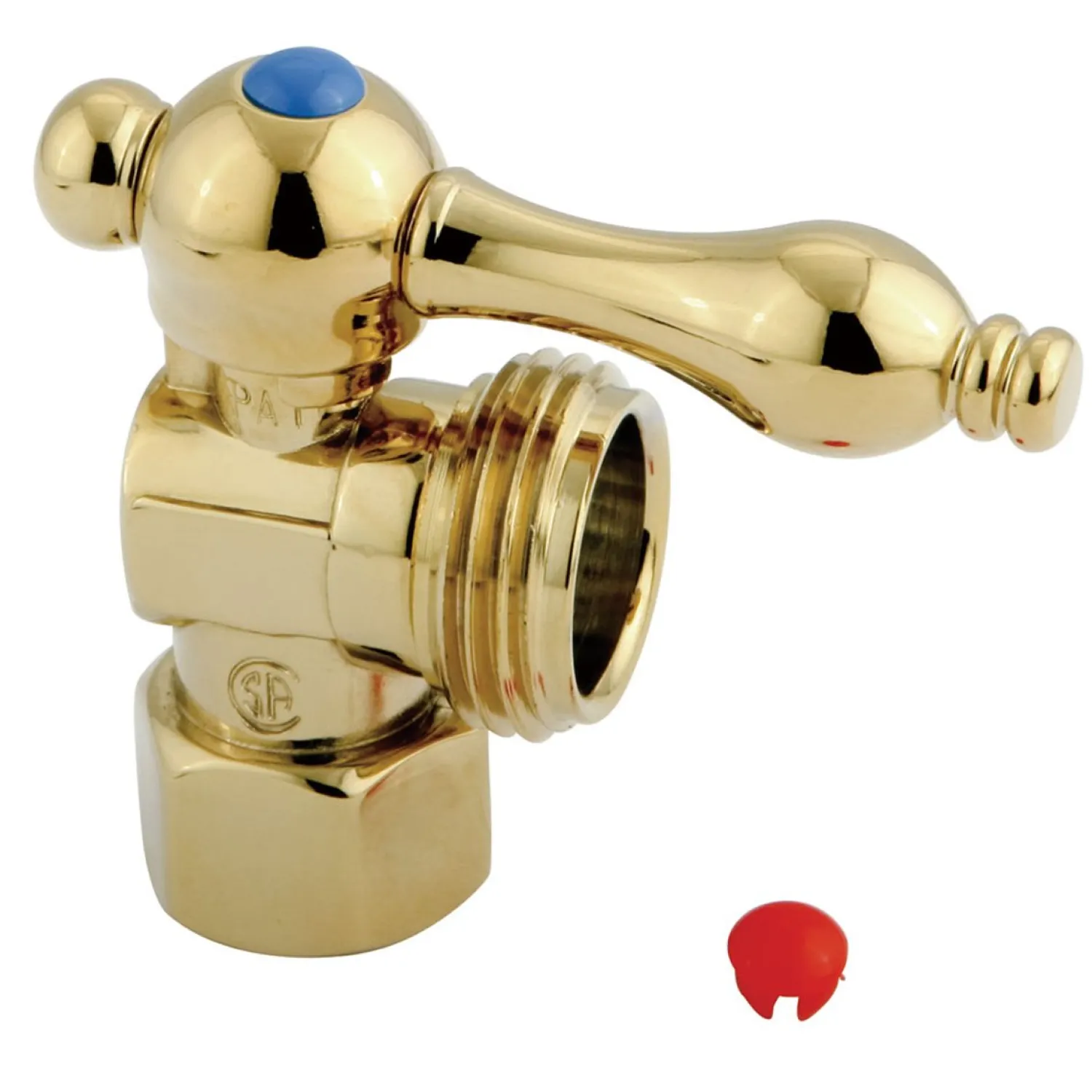 Vintage Angle Stop with 1/2" IPS x 3/4" Hose Thread Toilet Parts