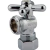 Outlet Vintage Angle Stop with 5/8" OD Compression x 3/4" Hose Thread in Polished Chrome Toilet Parts