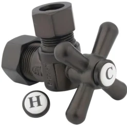 Clearance Vintage CC54405X 5/8" O.D. Compression, 1/2" O.D. Compression Angle Shut-off Valve in Oil Rubbed Bronze Toilet Parts