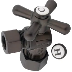 Clearance Vintage CC54405X 5/8" O.D. Compression, 1/2" O.D. Compression Angle Shut-off Valve in Oil Rubbed Bronze Toilet Parts