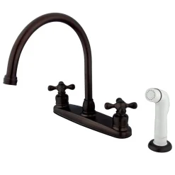 Sale Vintage Centerset Deck Mount Kitchen Faucet Faucets With Side Spray
