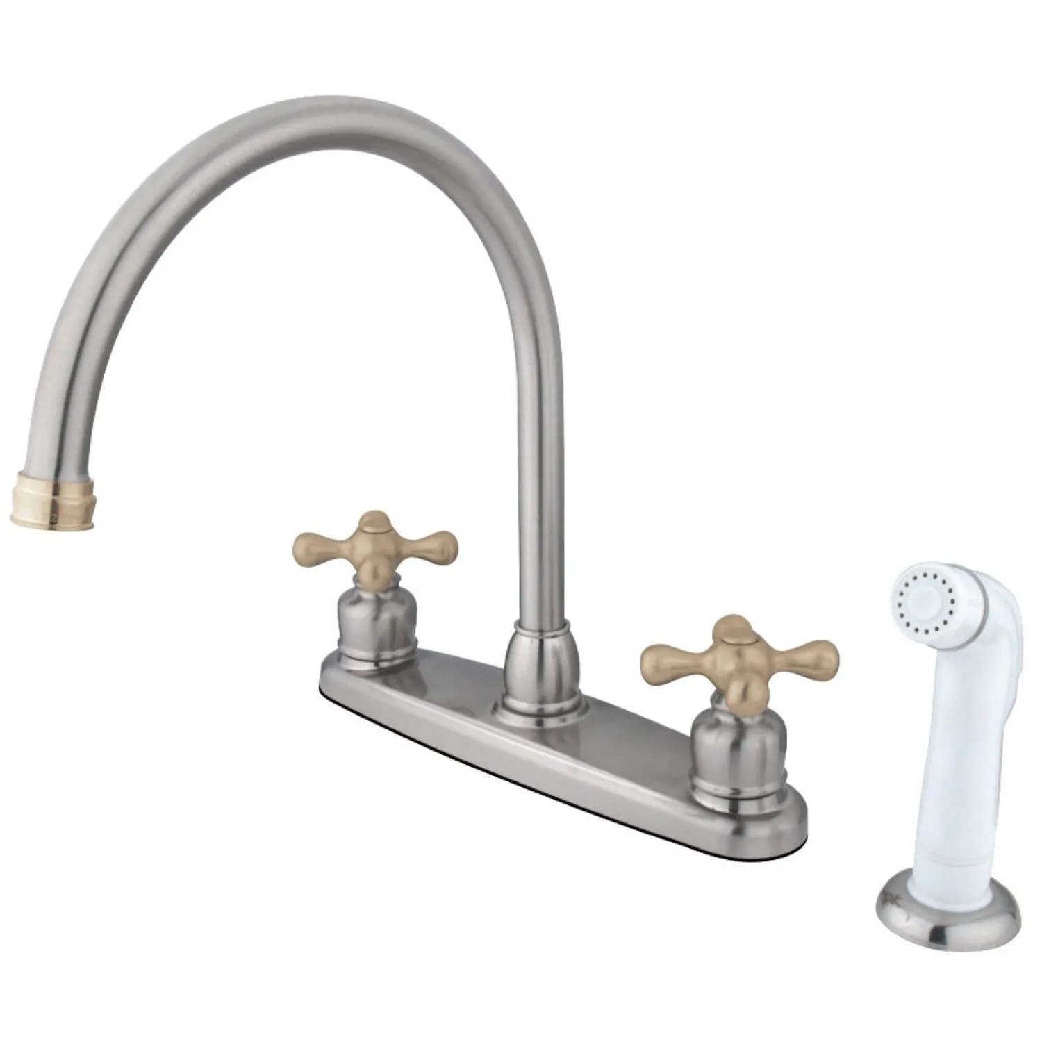 Sale Vintage Centerset Deck Mount Kitchen Faucet Faucets With Side Spray