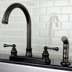 Sale Vintage Centerset Kitchen Faucet Faucets With Side Spray
