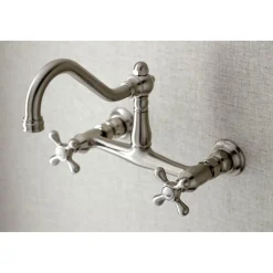 Clearance Vintage 8" Center Wall Mount Bathroom Faucet Wall Mount