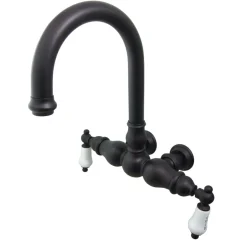 Outlet Vintage 3-3/8" Centers Clawfoot Wall Mount Tub Filler Tub Faucets