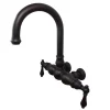 Outlet Vintage 3-3/8" Centers Wall Mount Clawfoot Tub Filler Tub Faucets