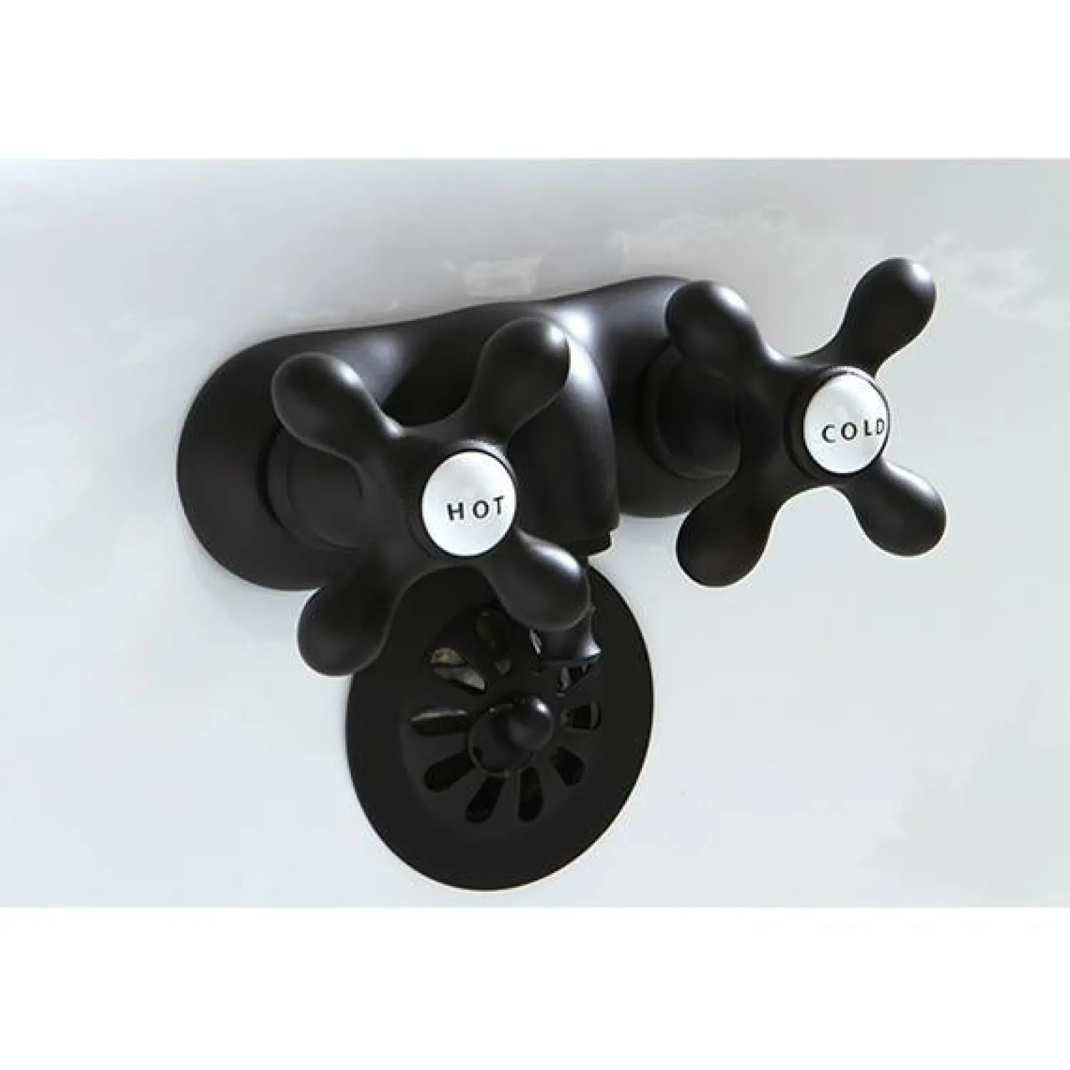 Clearance Vintage 3-3/8" Classic Wall Mount Clawfoot Tub Filler Tub Faucets