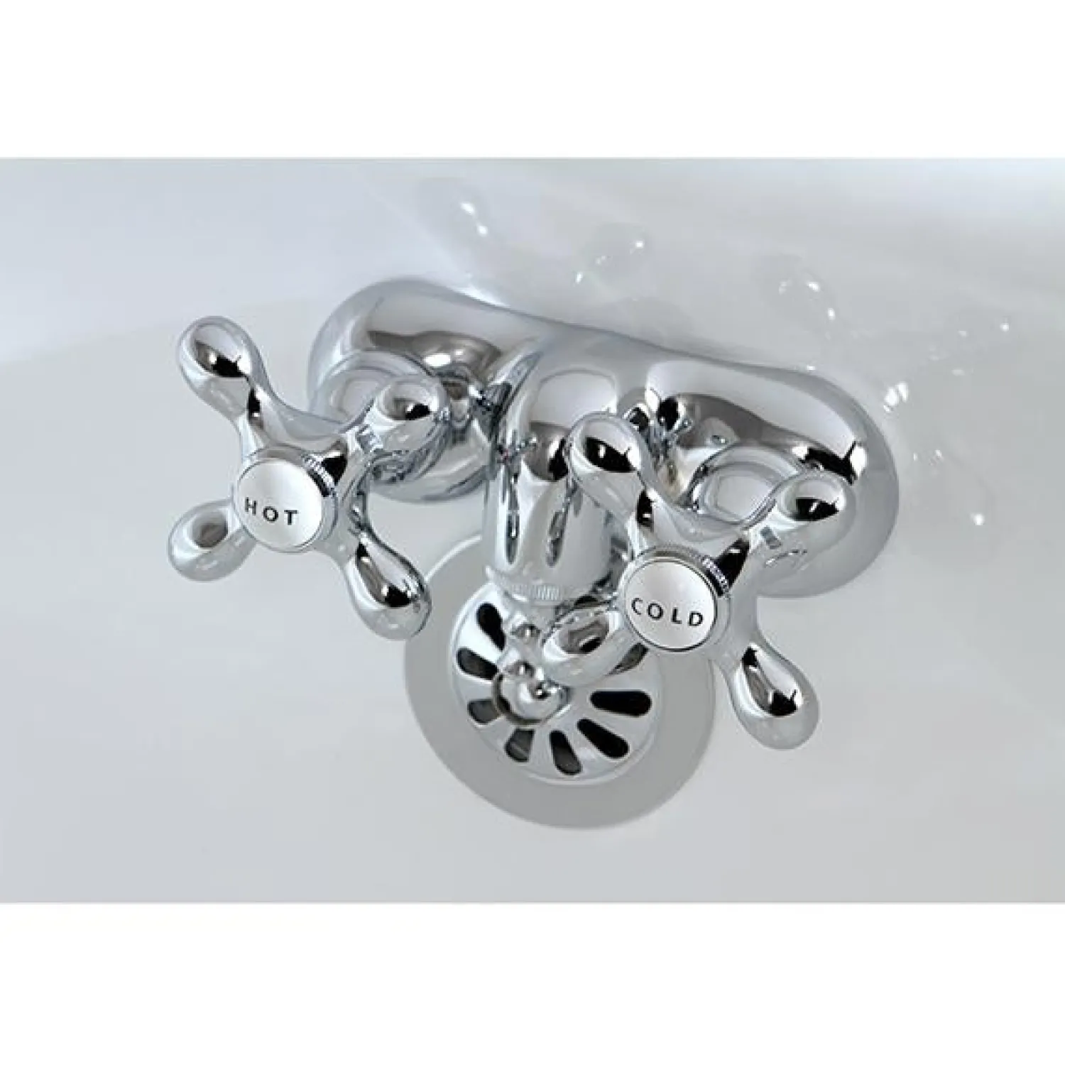 Clearance Vintage 3-3/8" Classic Wall Mount Clawfoot Tub Filler Tub Faucets