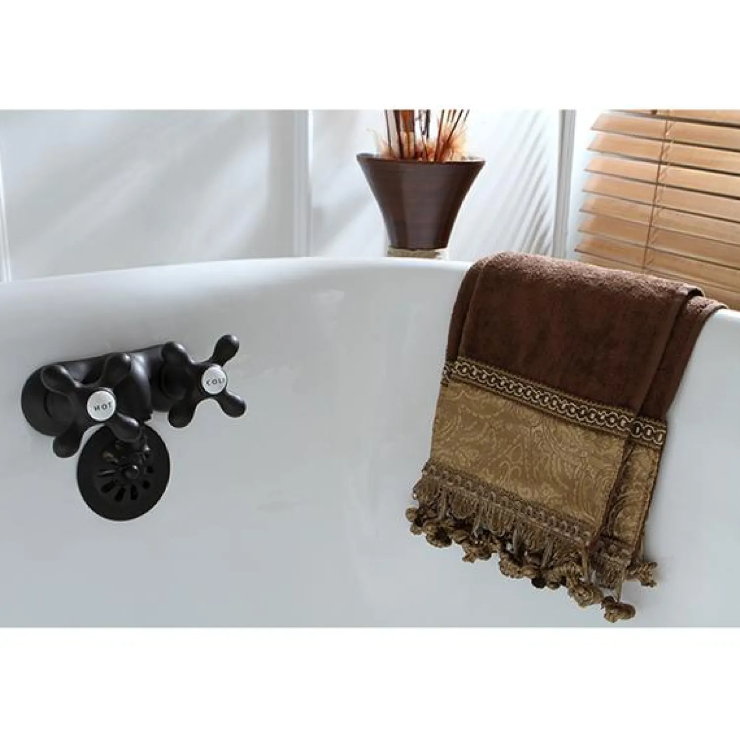Clearance Vintage 3-3/8" Classic Wall Mount Clawfoot Tub Filler Tub Faucets