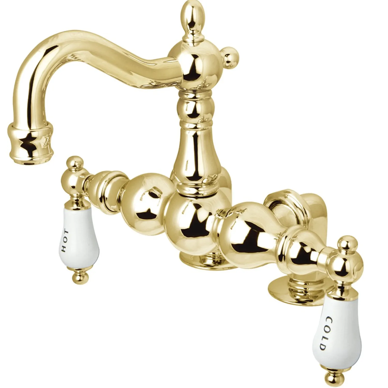 Clearance Vintage 3-3/8" Classic Deck Mount Clawfoot Tub Filler Faucet Tub Faucets