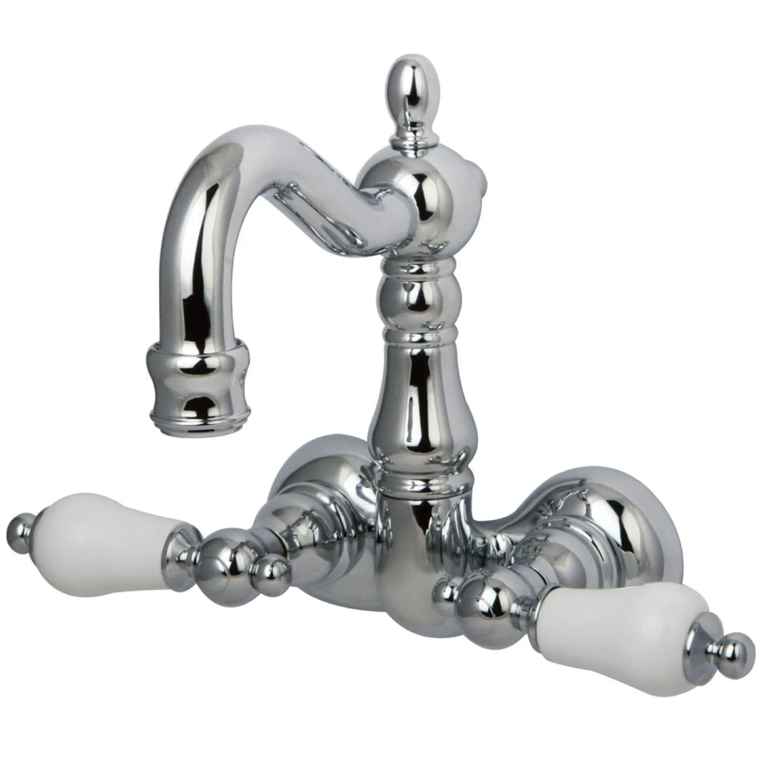 New Vintage Classic 3-3/8" Wall Mount Clawfoot Tub Filler Tub Faucets