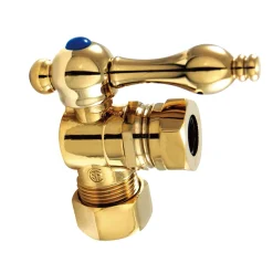 Online Vintage Classic Angle Stop with 5/8" OD Compression x 1/2" or 7/16" Slip Joint Toilet Parts