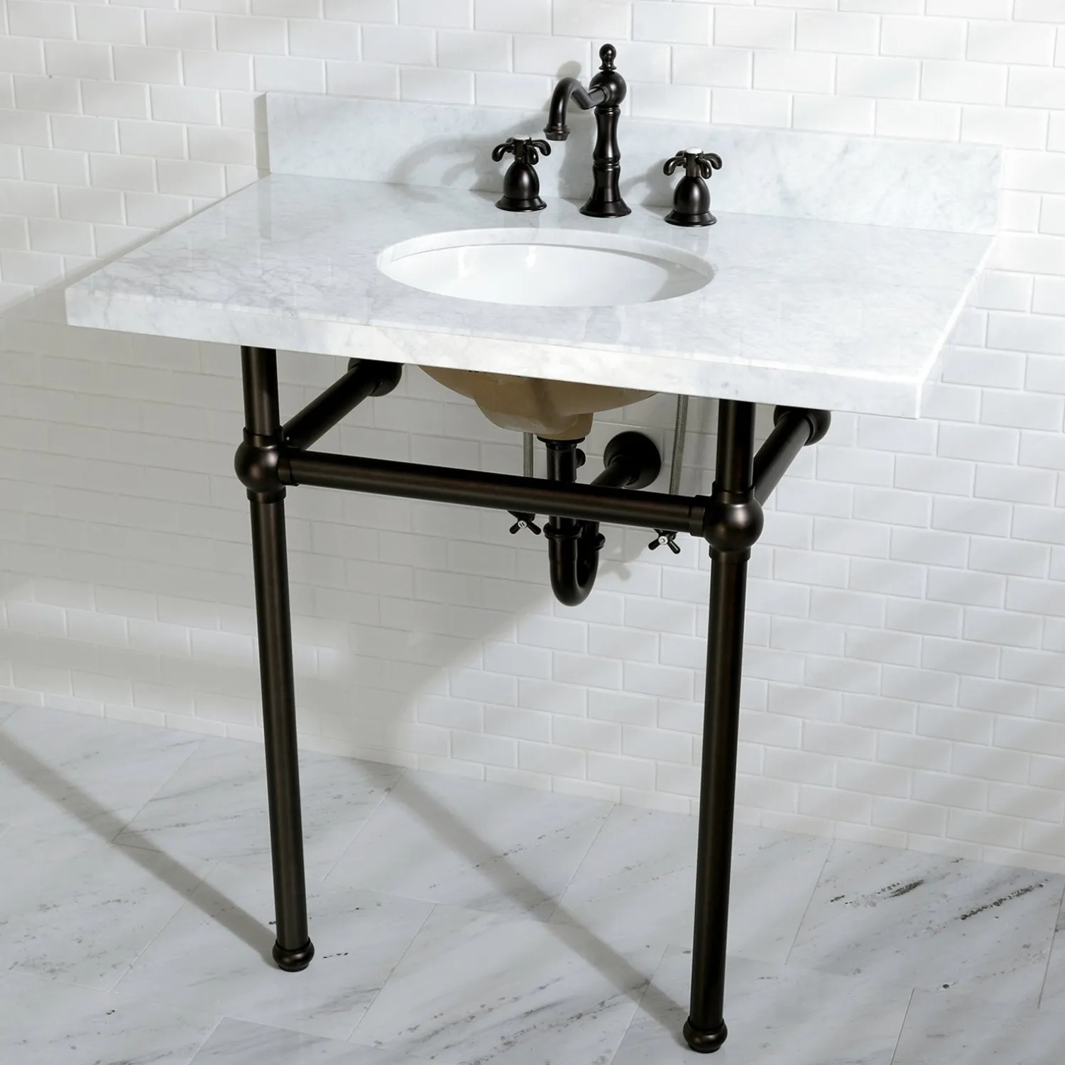 Sale Vintage Classic Angle Stop with 5/8" OD Compression x 3/8" OD Compression Toilet Parts