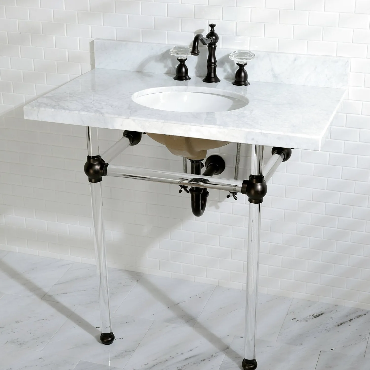 Sale Vintage Classic Angle Stop with 5/8" OD Compression x 3/8" OD Compression Toilet Parts